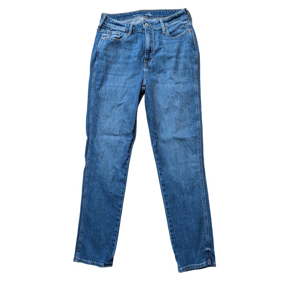 OLD NAVY CURVY Woman's Jeans/Pants High-Rise Vintage Slim 8, LONG/TALL
